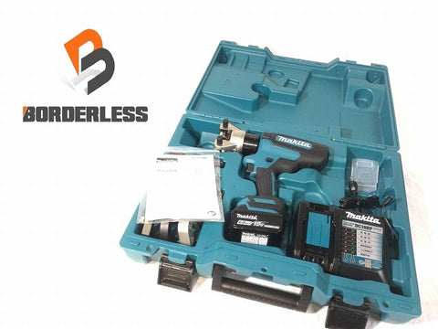 ☆未使用品☆makita マキタ 18V 充電式圧着機 TC300DRG バッテリ1個(6.0Ah) 充電器+ダイス+ケース付 コードレス 油圧式 圧着工具117888