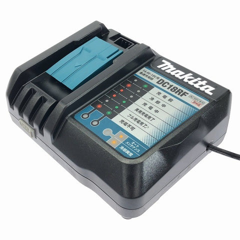☆中古品2点セット☆makita マキタ 18V 6.0Ah 純正リチウムイオンバッテリー BL1860B 急速充電器 DC18RF116857 - 0