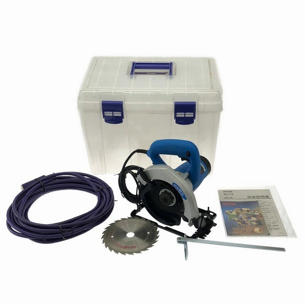 ☆中古美品☆RYOBI リョービ 100V 丸ノコ MW-46 本体+パーツ+延長コード+ケース 切断機 マルノコ/丸のこ/丸鋸 116009116009 - 3