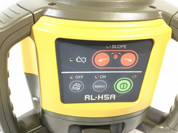 ☆美品☆TOPCON トプコン ローテーティングレーザー RL-H5A 受光器(LS-80X)三脚 スケール ケース付 回転レーザーレベル 116250 - 7