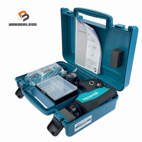 ☆未使用品☆makita マキタ 10.8V 充電式インパクトドライバー TD090DWX 青 バッテリ2個(1.3Ah) 充電器 ケース付117825