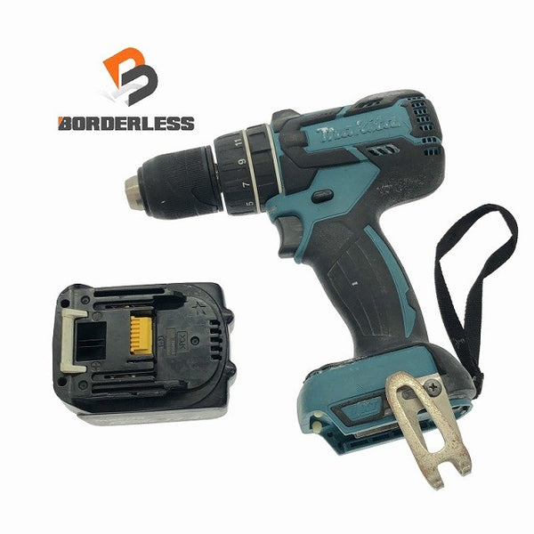 ☆中古品☆makita マキタ 14.4V 充電式震動ドライバドリル HP470D バッテリ1個(14.4V 5.0Ah) ドリルドライバー 締付け 穴あけ137118 - 1