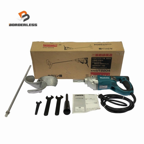 ☆未使用品☆makita マキタ 100V カクハン機 UT2204 本体+パーツ 攪拌機/撹拌機 ミキサー129773 - 1