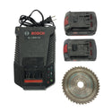 ☆中古品☆BOSCH ボッシュ 18V 充電式チップソーカッター GKM18V-LI バッテリ2個(2.6Ah 1.3Ah) 充電器付 チップソー切断機118645 - 10