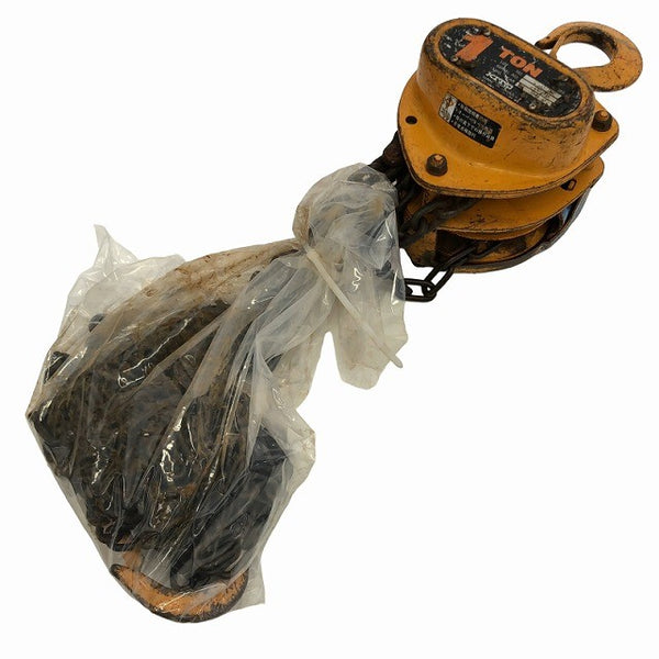 ☆中古品2個セット☆KITO キトー チェーンブロック CB010 M3形 荷重1.0ton/1ton 揚程2.5m 手動式 チェンブロック 吊り具 荷揚げ136175 - 2