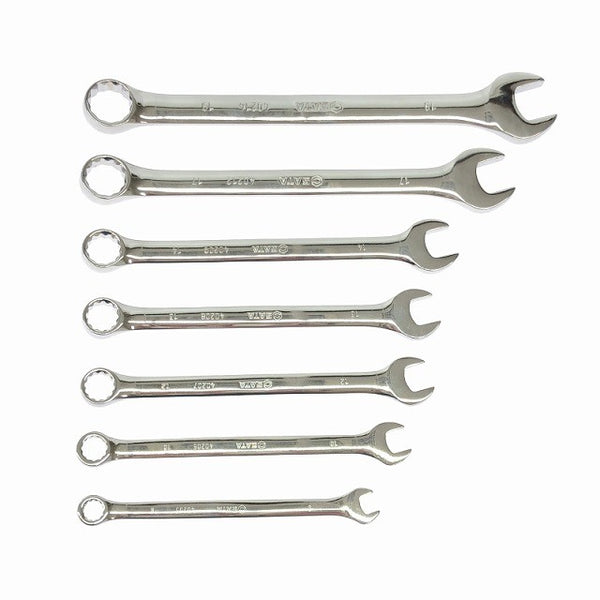 ☆美品☆SATA サタツール コンビネーションレンチセット 7本組 09070 8～19mm 片目片口スパナ コンビレンチ コンビスパナ116749 - 8