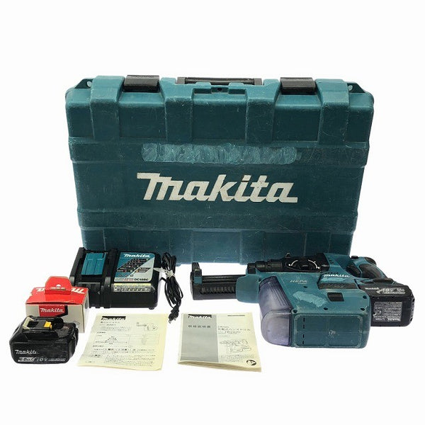 ☆中古品☆makita マキタ 18V 充電式振動ドライバドリル HP458DRFX バッテリー2個（18V3.0Ah)充電器 ケース コードレス126476 - 3