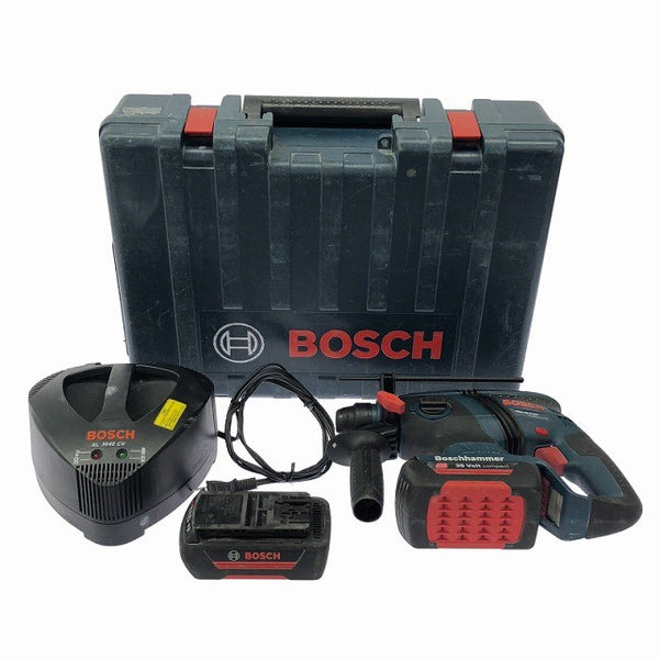 ☆比較的綺麗☆ BOSCH ボッシュ 36V 充電式ハンマドリル GBH36V-LIY 充電器 純正バッテリー2個付 ケース SDSプラス126327 - 3
