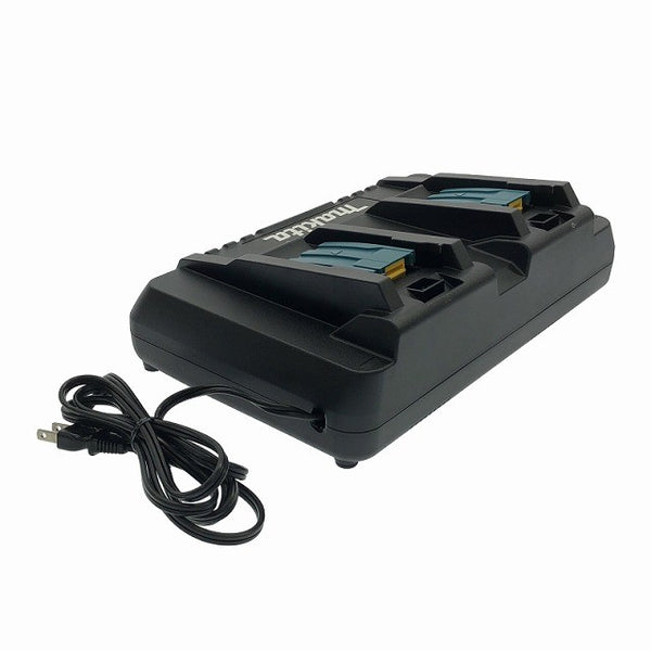 ☆美品☆makita マキタ パワーソースキット1 A-61226 純正バッテリー BL1860B(18V 6.0Ah)2個 2口急速充電器 DC18RD ケース付き - 6