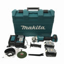 ☆未使用品☆makita マキタ 18V 100mm 充電式ディスクグラインダー GA408DRGX バッテリー2個(6.0Ah) 充電器 ケース付 コードレス133768 - 3