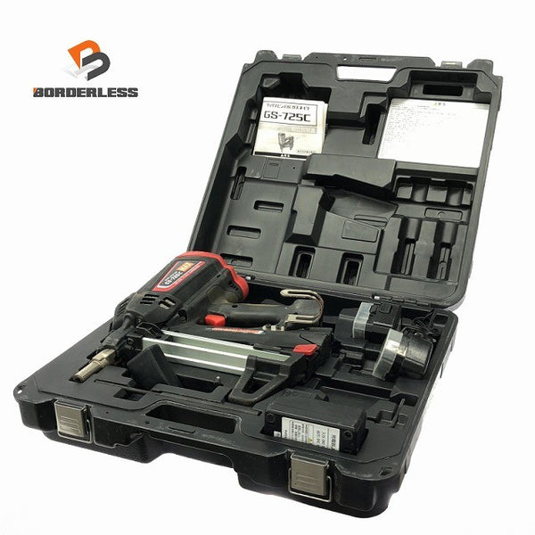 ☆中古品☆ MAX マックス 6V 充電式ガスネイラ GS-725C 本体+バッテリー2個(1.5Ah)充電器+パーツ+ケース133178 - 1