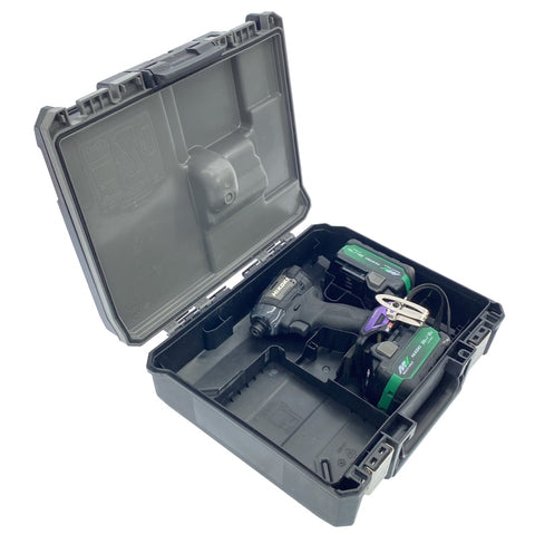 ☆中古美品☆HiKOKI ハイコーキ 36V コードレスインパクトドライバー WH36DD 黒 マルチボルトバッテリー2個(BSL36A18X) ケース付き118512 - 0