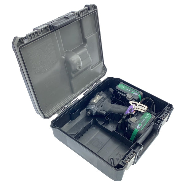 ☆中古美品☆HiKOKI ハイコーキ 36V コードレスインパクトドライバー WH36DD 黒 マルチボルトバッテリー2個(BSL36A18X) ケース付き118512 - 2