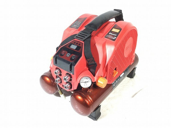 ☆極美品☆MAX マックス 常圧/高圧 スーパーエアコンプレッサー AK-HL1110E2 赤/レッド 100V 8L エアーコンプレッサー131409 - 2