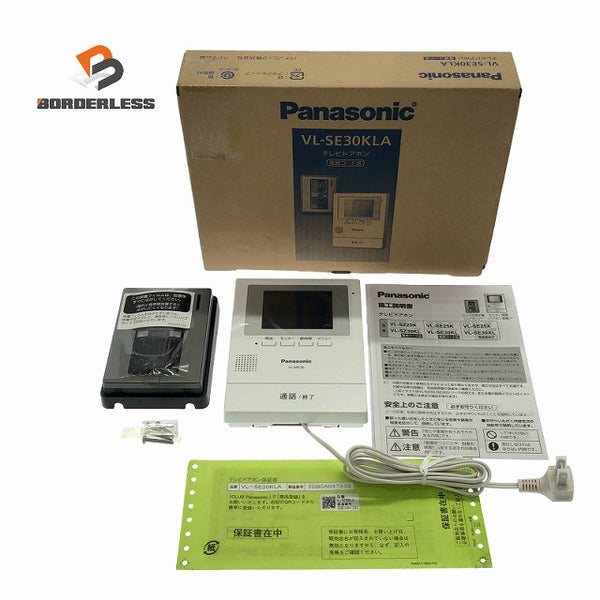 ☆未使用品☆Panasonic パナソニック テレビドアホン VL-SE30KLA 親機(VL-ME30) 子機(VL-V522L-S) 1-2タイプ インターホン 防犯設備129438 - 1