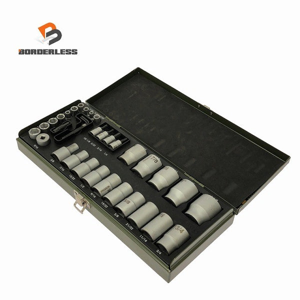☆極美品32点セット☆ PROXXON プロクソン ソケットスパナセット TX 1/4"+1/2" INDUSTRIAL129234 - 1