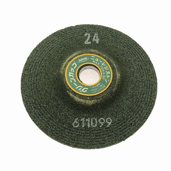 ☆未使用品1箱25枚入り☆NRS ニューレジストン 剥離砥石 グリーンカップ 100×6×15 粒度24 黒皮 研磨 研削 サンダー グラインダー120739 - 6