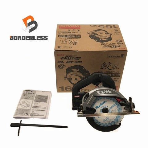 ☆未使用品☆makita マキタ 40Vmax 充電式マルノコ HS001GZB 黒/ブラック コードレス 丸ノコ118853