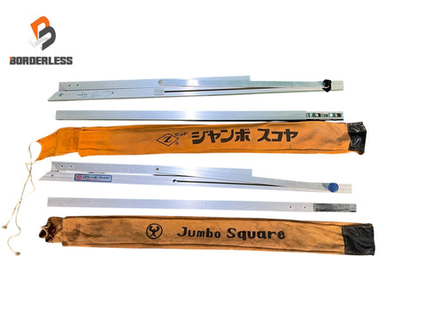 ☆中古品2点セット☆Jumbo Square Zジャンボスコヤ 910mm×600mm/ジャンボスコヤ 600×910 定規 測定 大工道具125657