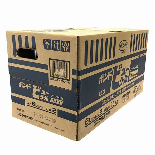 ☆未使用品 KONISHI コニシ ボンド ビューシール 6L缶 6909 NB/ノンブリード 2成分形ポリウレタン系 2液 シーリング材 コーキング材133342 - 4