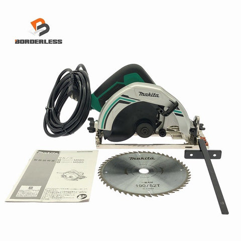 ☆比較的綺麗☆makita マキタ 190mm マルノコ M585 本体+定規 丸鋸 丸のこ 丸ノコ DIY 日曜大工 切断 木材加工127869
