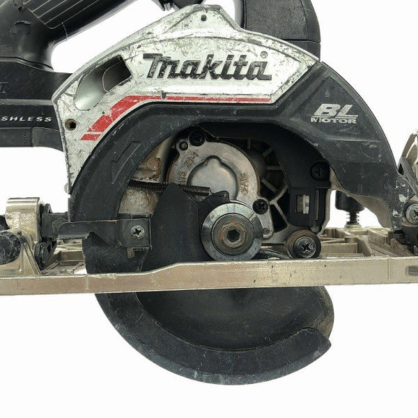 ☆中古品☆makita マキタ 18V 125mm 充電式マルノコ HS474D 黒/ブラック バッテリ1個(18V6.0Ah)付 コードレス 丸のこ 丸ノコ117158 - 7