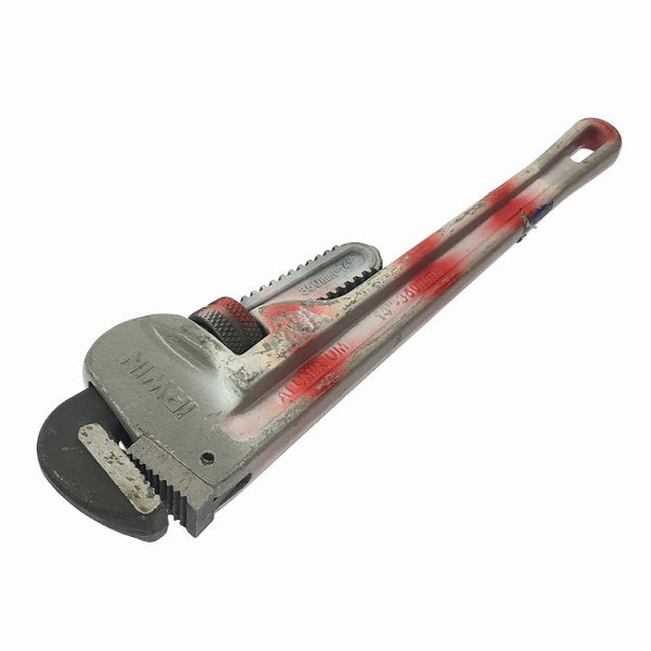 ☆中古品☆IRWIN アーウィン アルミパイプレンチ 14インチ 350mm アルミ製 パイレン ハンドツール 手工具 配管工具114319 - 2