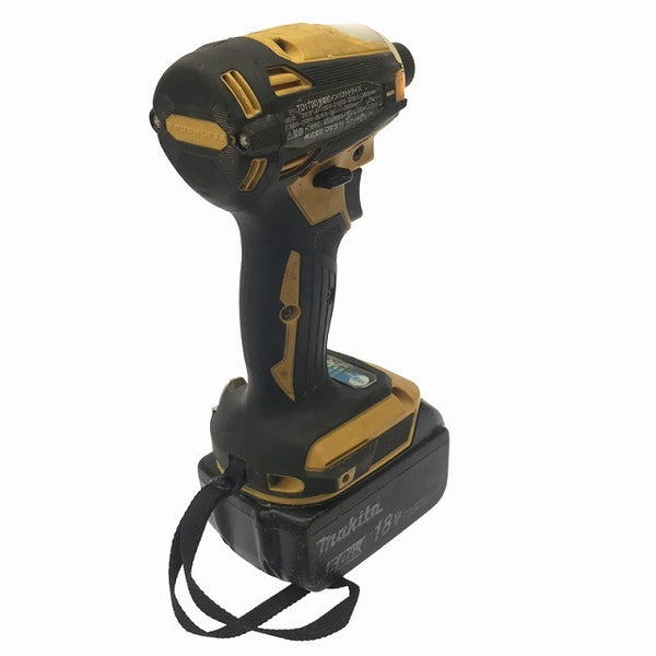 ☆中古品☆ makita マキタ 18V 充電式インパクトドライバー TD172D 黄色/イエロー 本体+バッテリー1個(6.0Ah)120406 - 4