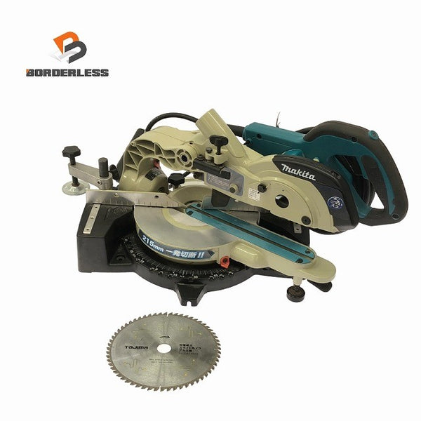 ☆中古美品☆makita マキタ 100V 165㎜ スライドマルノコ LS0611 卓上スライド丸ノコ ライト・レーザー無しモデル 木工 DIY118514 - 1