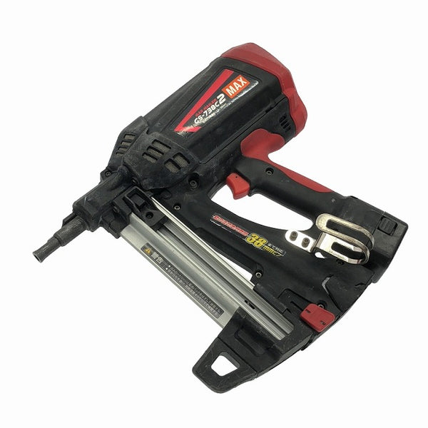 ☆中古品☆MAX マックス 6V 38mm ガスネイラ GS-738C2 バッテリ2個(6V 1.5Ah)充電器+ケース付 ガス式鋲打ち機 ガスピン打ち機 - 4