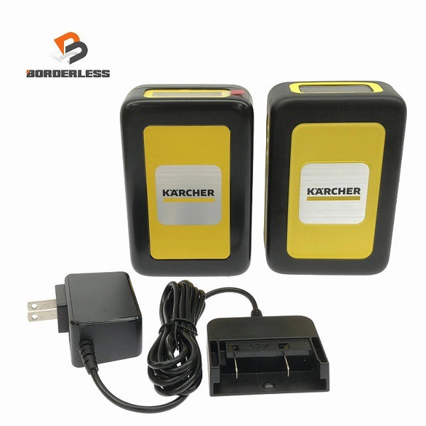 ☆極美品☆KARCHER ケルヒャー 18V 純正リチウムイオンバッテリー 6.445-036.0 1個 6.447-036.0 1個 充電器付 蓄電池137266 - 1