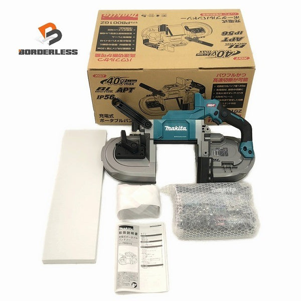 ☆未使用品※コメント必読☆makita マキタ 40Vmax 充電式バンドソー PB001G バッテリ1個(2.5Ah)充電器 刃付 コードレス 帯鋸切断機119611 - 1