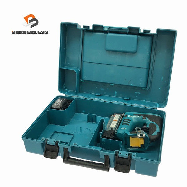 ☆中古品☆makita マキタ 14.4V 充電式ピンタッカ PT350D バッテリー1個(14.4V 3.0Ah) ケース付き132943 - 1