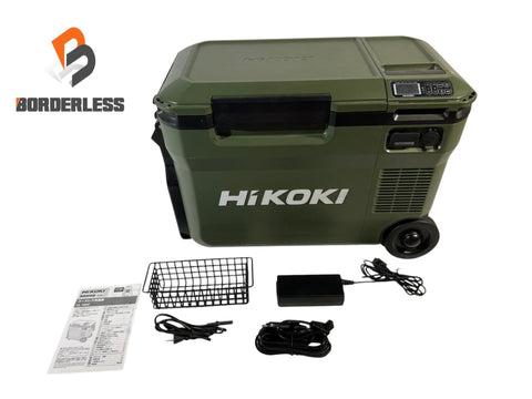 ☆美品☆HIKOKI ハイコーキ 14.4V/18V コードレス冷温庫 UL18DBA シガーソケット ACアダプタ付 充電式保冷温庫 アウトドア136998