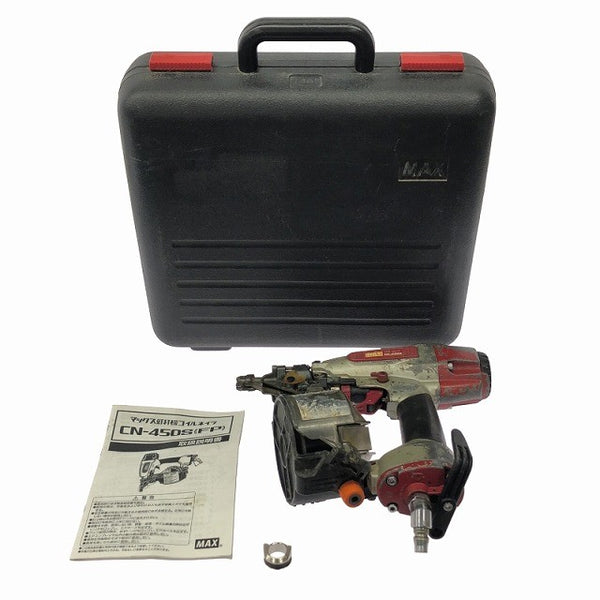 ☆中古品☆MAX マックス 50mm 常圧 コイルネイラ 釘打機 CN-450S エア釘打機 エア釘打ち機 ロール釘打機 ロール釘打ち機124815 - 3