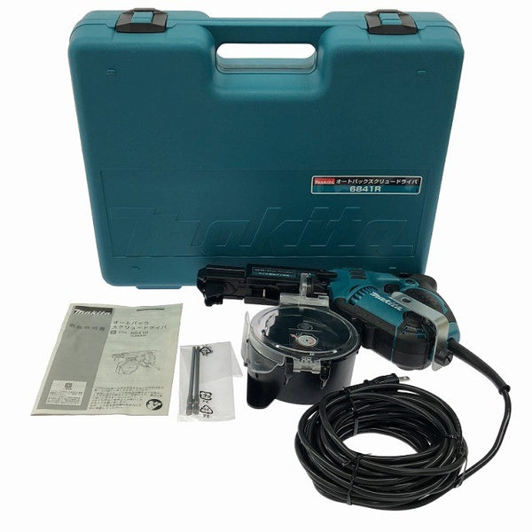 ☆中古美品※コメント必読☆makita マキタ オートパックスクリュードライバー 6841R ビット ケース付 石膏ボードドライバー134242 - 3