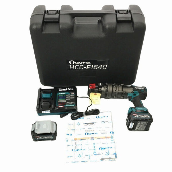 ☆未使用品☆ Ogura オグラ 40Vmax コードレス鉄筋カッター HCC-F1640 バッテリー2個 (2.5Ah)付き 充電器(DC40RA)付き136885 - 3