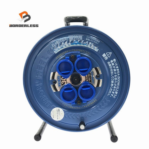 ☆未使用品☆/HATAYA ハタヤ 畑屋 100V 30m サンデーレインボーリール SS-30 屋外用 電工ドラム コードリール 延長コード130495