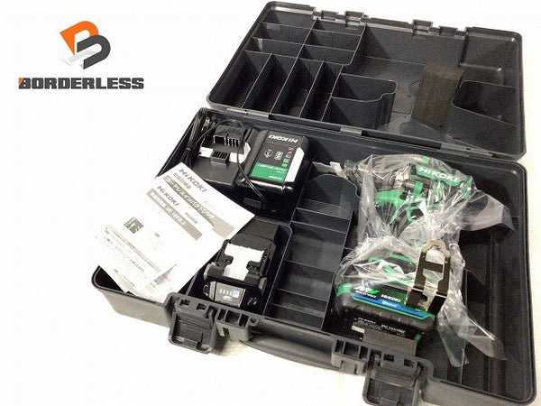 ☆未使用品☆HiKOKI ハイコーキ 36V コードレスインパクトレンチ WR36DD(2XPSZ) バッテリ2個(2.5Ah) 充電器 ケース付 充電式117017 - 1