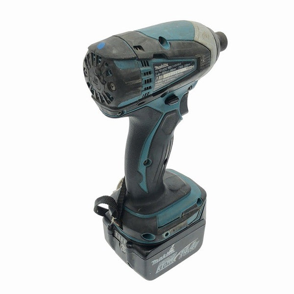 ☆中古品☆makita マキタ 14.4V 充電式インパクトドライバ TD134DX2 バッテリー(14.4V 3.0Ah) 充電器付き 締め付け119019 - 5