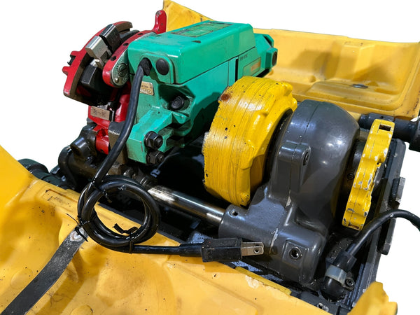 ☆中古品☆REX レッキス工業 100V レッキススター25 ねじ切り機 S25A3 S25AⅢ 自動切り上げ 加工 小型ハイプマシン117170 - 5