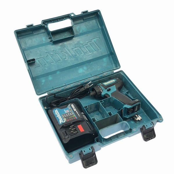 ☆中古品※バッテリ無し☆makita マキタ 10.8V 充電式ドライバドリル DF033D 充電器 DC10SA ケース付 コードレス 締付け136086 - 2