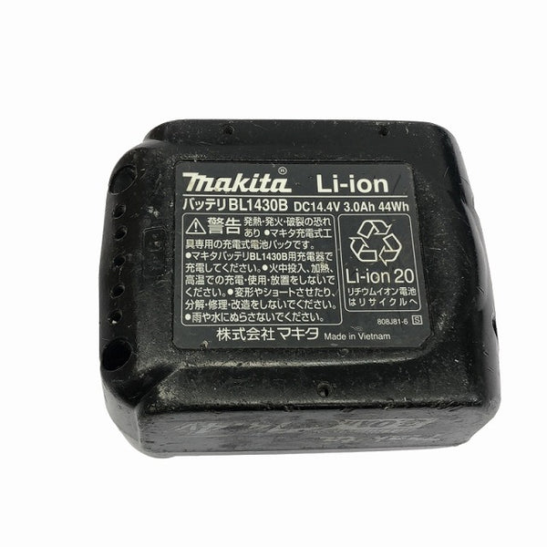 ☆中古品セット☆makita マキタ 14.4V 3.0Ah 残量表示付 リチウムイオンバッテリー BL1430B 充電器 DC18RA リチウムイオン電池 - 10