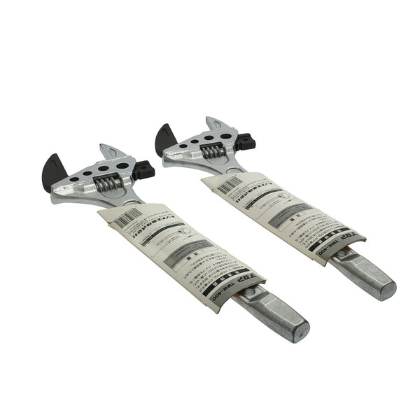 ☆未使用品2本セット☆TOP トップ たて型モーターレンチ TMW-400 400mm 継手用 バルブ用 締付 モンキーレンチ118636 - 5