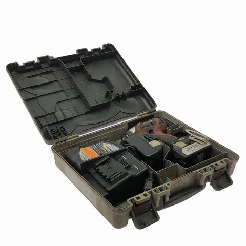 ☆中古品☆HITACHI 日立工機 18V コードレスインパクトドライバー WH18DBDL バッテリ2個(18V 3.0Ah)充電器 ケース付 充電式131678 - 0