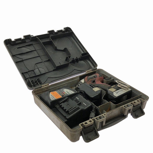 ☆中古品☆HITACHI 日立工機 18V コードレスインパクトドライバー WH18DBDL バッテリ2個(18V 3.0Ah)充電器 ケース付 充電式131678 - 2