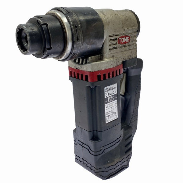☆中古品☆TONE トネ 36V コードレスシャーレンチ CSM220 マルチボルトバッテリー2個(BSL36B18)充電器 ケース付 充電式シャーレンチ128327 - 4
