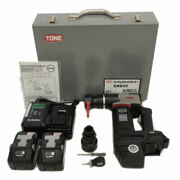☆比較的綺麗 中古品☆TONE トネ コードレスナットランナー CNB50 バッテリー2個(BSL36B18)充電器 パーツ ケース137379 - 3