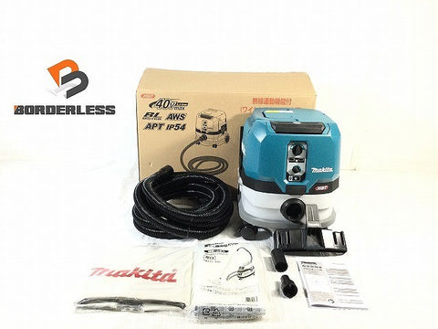 ☆未使用品☆makita マキタ 40Vmax 8L 充電式集じん機 VC002GZ 本体+標準付属品付 工具連動 コードレス 集塵機 掃除機116293
