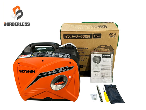 ☆未使用品☆KOSHIN 工進 インバーター発電機 GV-16i GV-16i-AAA-5 1.6kVA 空冷4サイクルガソリンエンジン インバータ発電機125069 - 1